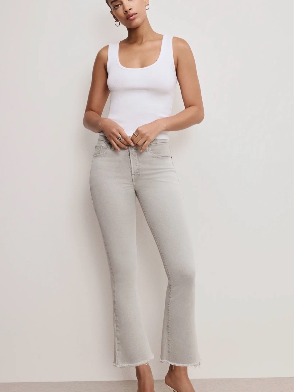 Good American Good Legs Cropped Mini Boot Cut